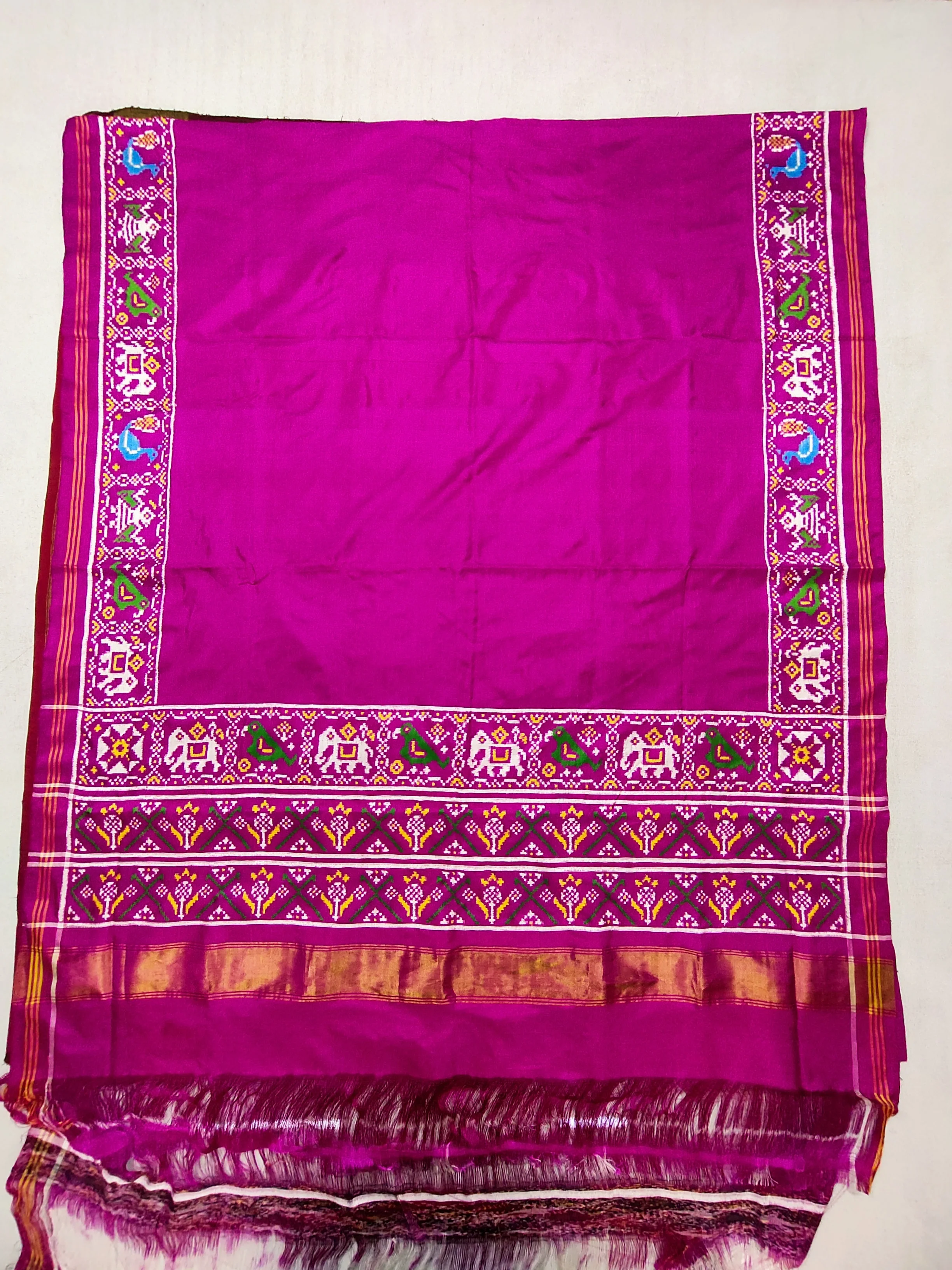 Pink Gala Double ikat Patola Saree